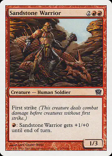 Sandstone Warrior - 9ed Spoiler
