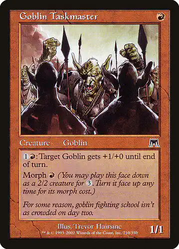 Goblin Taskmaster - ons Spoiler