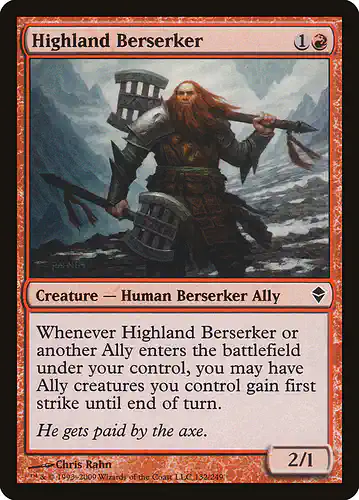 Highland Berserker - zen Spoiler