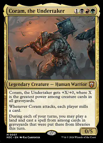 Coram, the Undertaker - m3c Spoiler