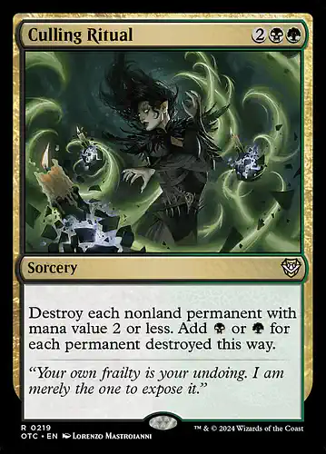 Culling Ritual - otc Spoiler
