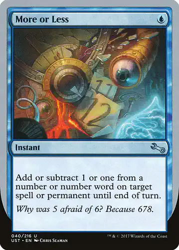 More or Less - ust Spoiler