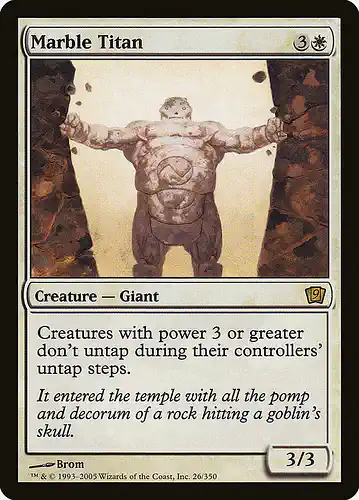 Marble Titan - 9ed Spoiler