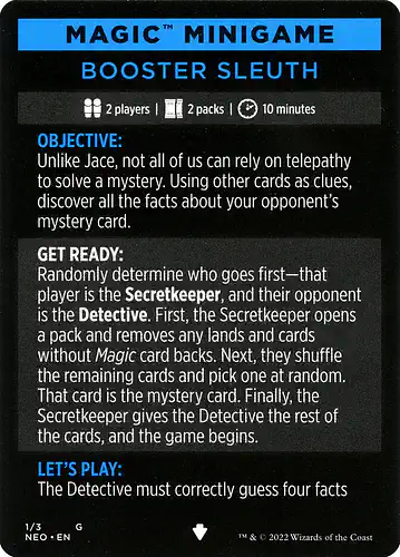 Booster Sleuth - neo Spoiler