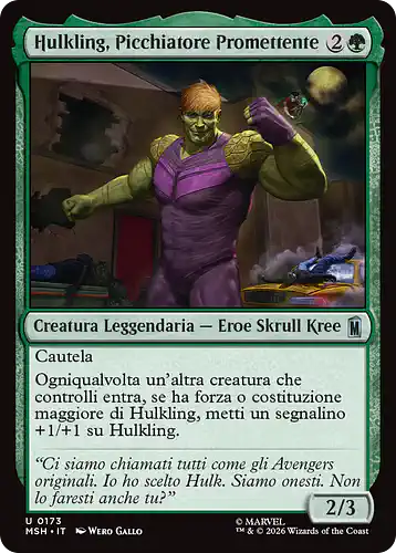 Hulkling, Burgeoning Bruiser - msh Spoiler
