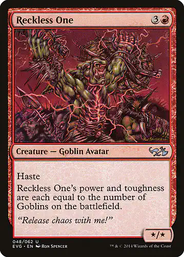 Reckless One - evg Spoiler