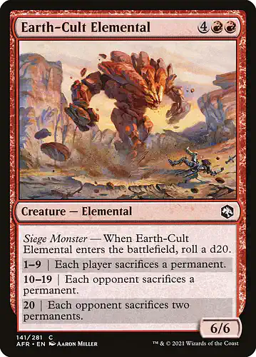 Earth-Cult Elemental - afr Spoiler