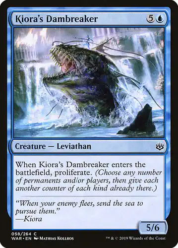 Kiora's Dambreaker - war Spoiler