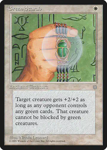 Green Scarab - ice Spoiler