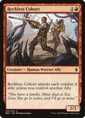 Reckless Cohort - bfz Spoiler