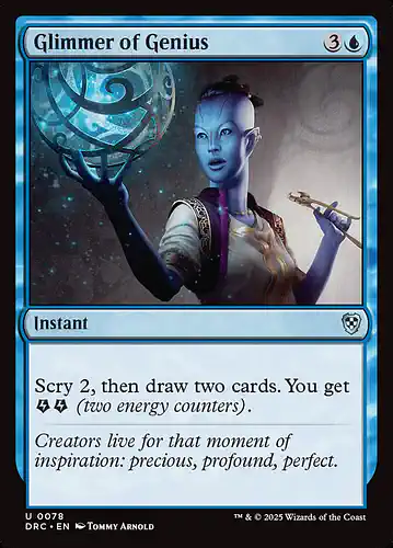 Glimmer of Genius - drc Spoiler
