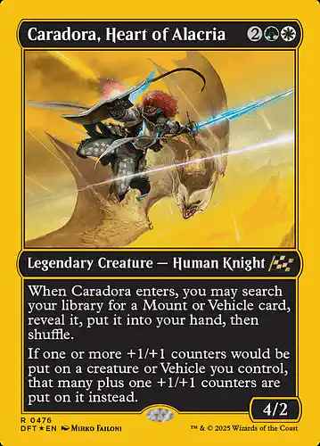 Caradora, Heart of Alacria - dft Spoiler