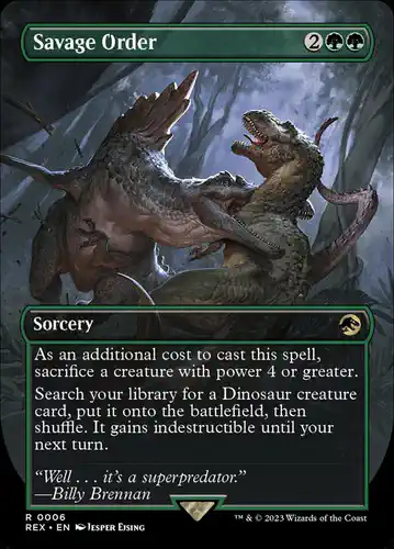 Savage Order - rex Spoiler