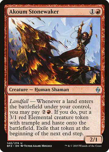 Akoum Stonewaker - bfz Spoiler