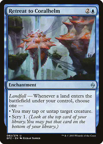 Retreat to Coralhelm - bfz Spoiler