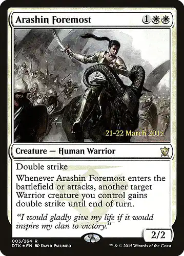 Arashin Foremost - dtk Spoiler