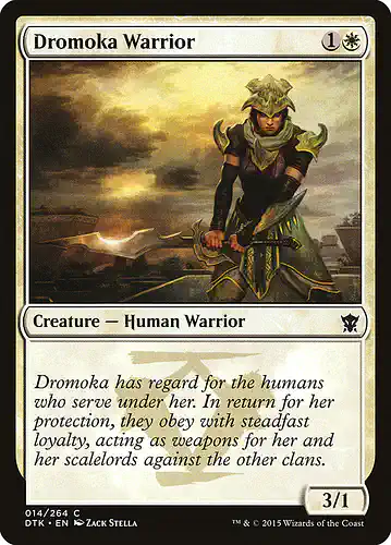 Dromoka Warrior - dtk Spoiler