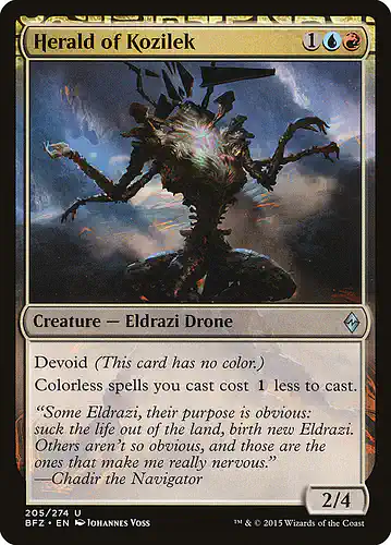 Herald of Kozilek - bfz Spoiler
