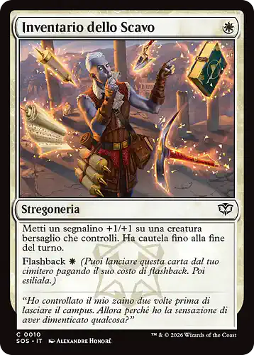 Dig Site Inventory - sos Spoiler