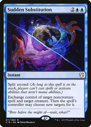 Sudden Substitution - c19 Spoiler