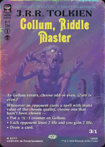 Gollum, Riddle Master - hob Spoiler