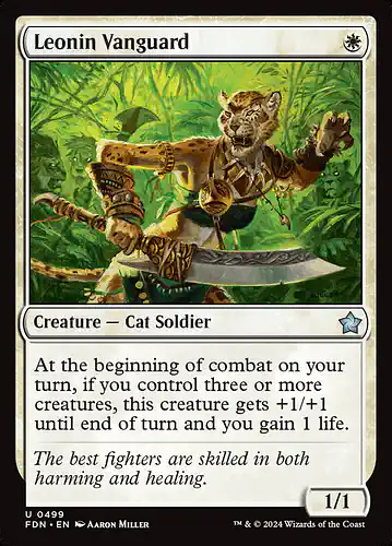 Leonin Vanguard - fdn Spoiler