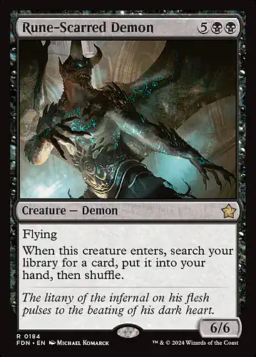 Rune-Scarred Demon - fdn Spoiler
