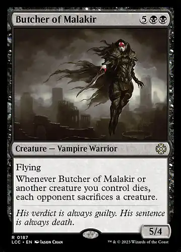 Butcher of Malakir - lcc Spoiler