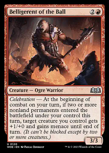 Belligerent of the Ball - woe Spoiler