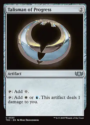 Talisman of Progress - tdc Spoiler