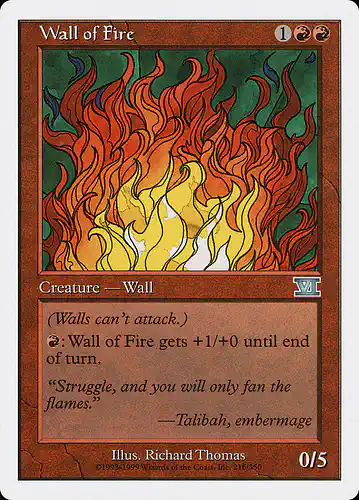 Wall of Fire - 6ed Spoiler