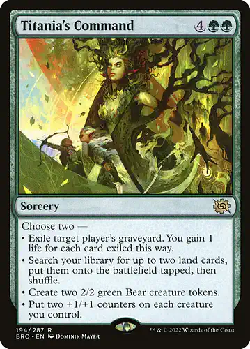 Titania's Command - bro Spoiler