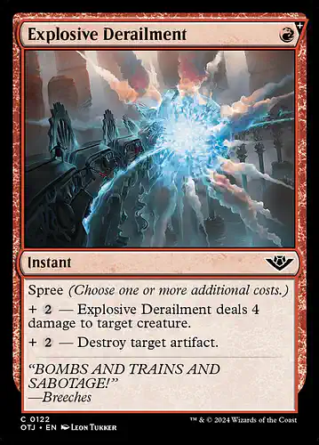 Explosive Derailment - otj Spoiler