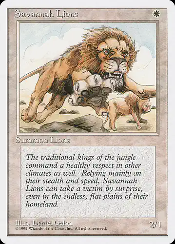 Savannah Lions - 4ed Spoiler