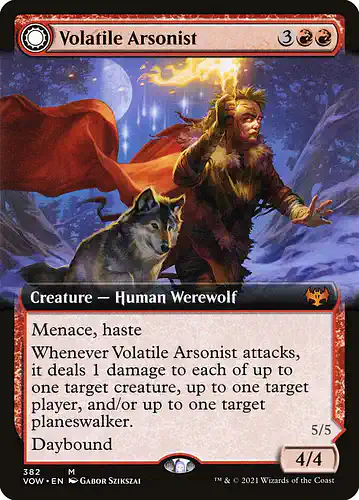 Volatile Arsonist - vow Spoiler
