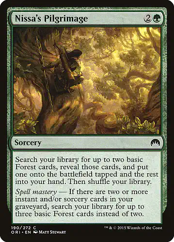 Nissa's Pilgrimage - ori Spoiler