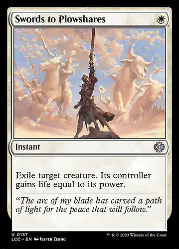 Swords to Plowshares - lcc Spoiler