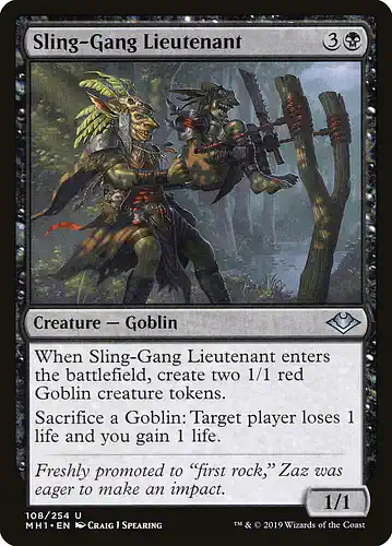Sling-Gang Lieutenant - mh1 Spoiler
