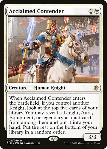 Acclaimed Contender - eld Spoiler