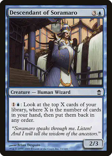 Descendant of Soramaro - sok Spoiler