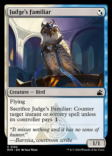 Judge's Familiar - rvr Spoiler