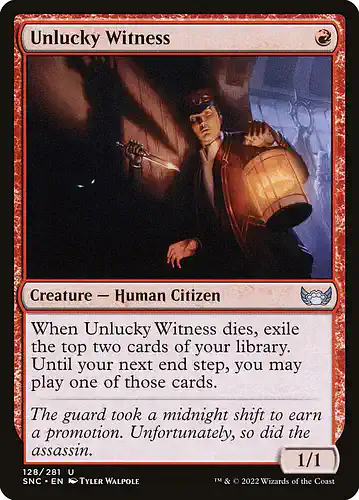 Unlucky Witness - snc Spoiler