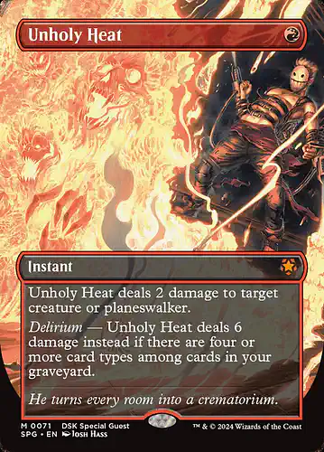 Unholy Heat - spg Spoiler
