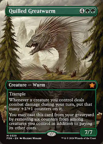 Quilled Greatwurm - fdn Spoiler