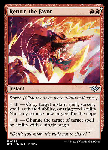 Return the Favor - otj Spoiler