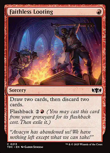 Faithless Looting - tdc Spoiler