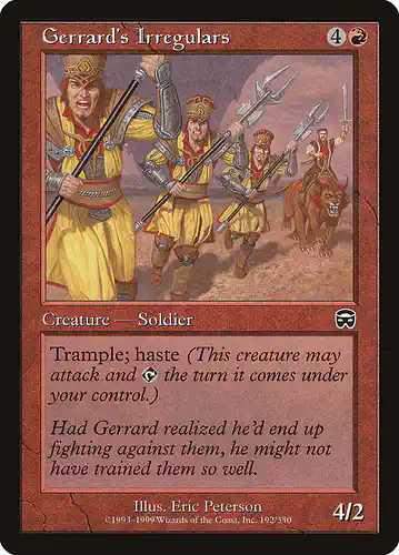 Gerrard's Irregulars - mmq Spoiler