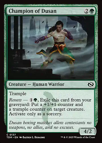 Champion of Dusan - tdm Spoiler