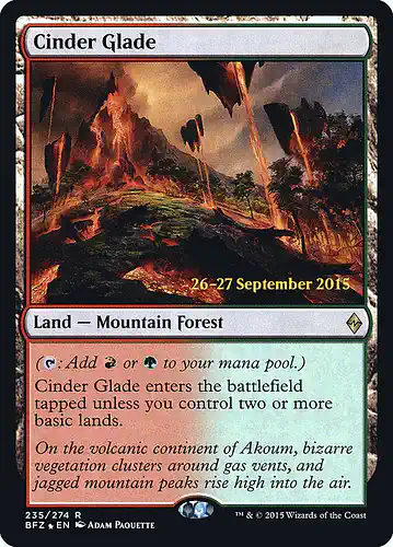 Cinder Glade - bfz Spoiler