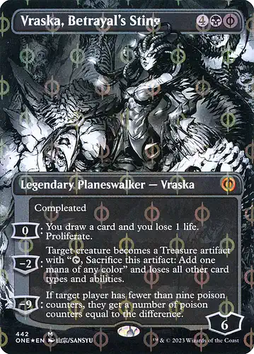 Vraska, Betrayal's Sting - one Spoiler